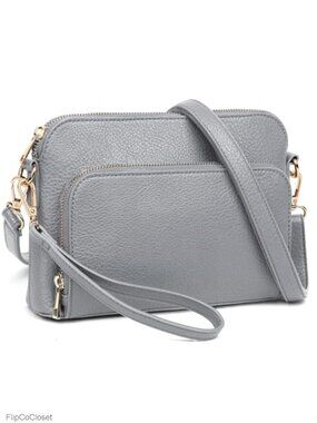 PU Leather Crossbody Bag Small Shoulder Purse Travel Work